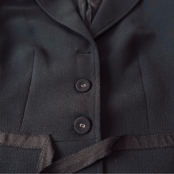 Sandra Angelozzi Tailored Tie front Blazer Black - Picture 11 of 13